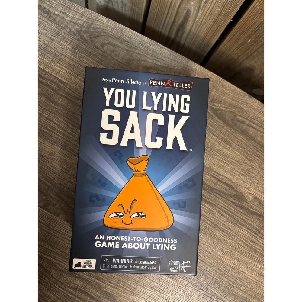 You Lying Sack Board Game Exploding Kittens Penn Jillette Bluffing Party Game‎